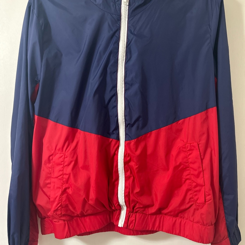 Pink Rose Navy and Red Lightweight Jacket size Large